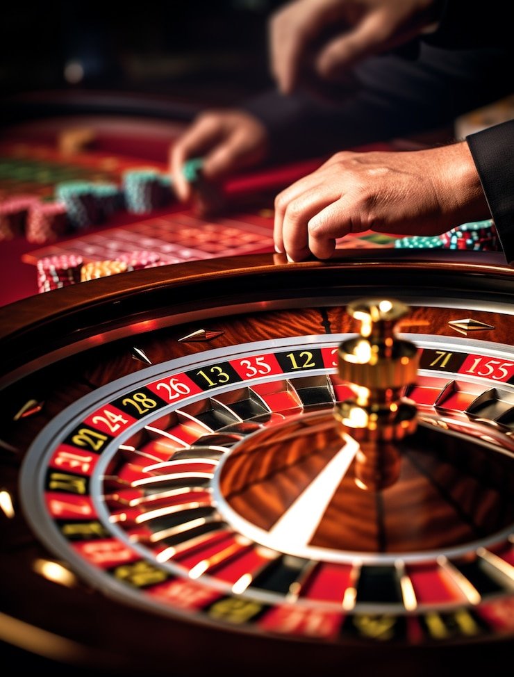 Multi-camera live-dealer studio at dewidewitoto wap with professional blackjack and roulette tables